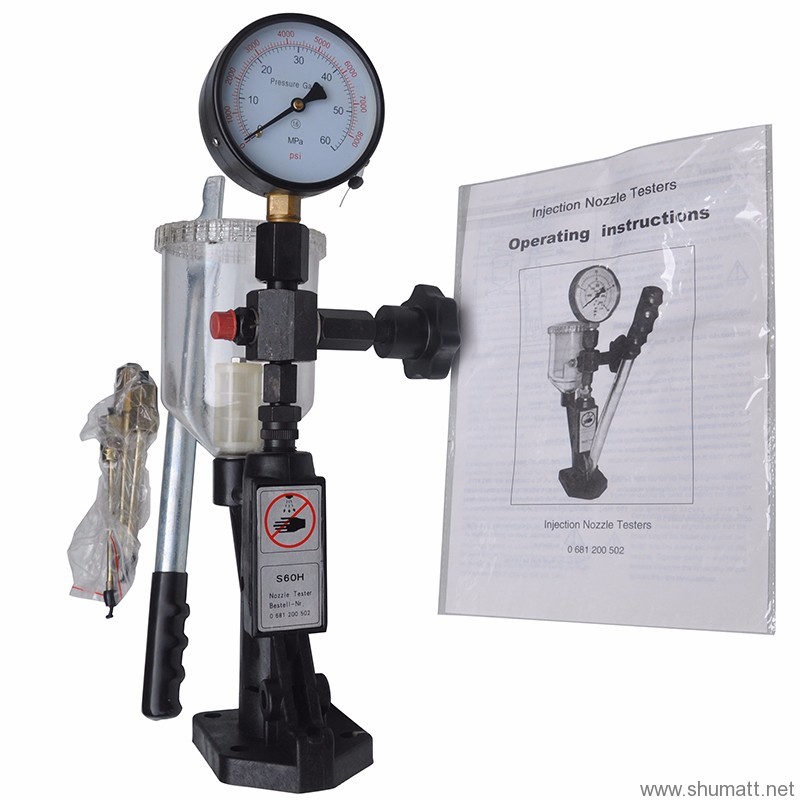 Other Antiques Antiques Dual Scale 6000 BAR Diesel Injector Nozzle Pop